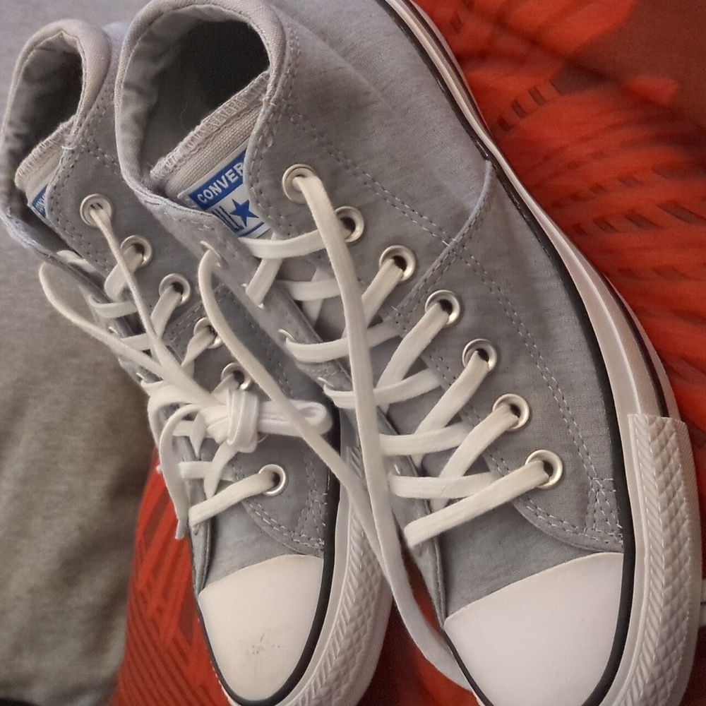 Grey Converse - Ladies Size 8.5